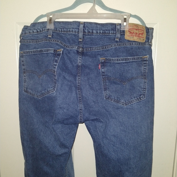 Levi's 505 Blue Regular Fit Straight Leg Denim Jeans Men's sz 40x32. - Picture 5 of 8